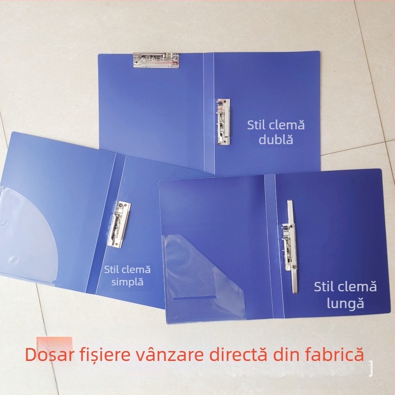 Folder A4 cu clemă puternică, organizator de date, clips pentru partituri și foi de examen