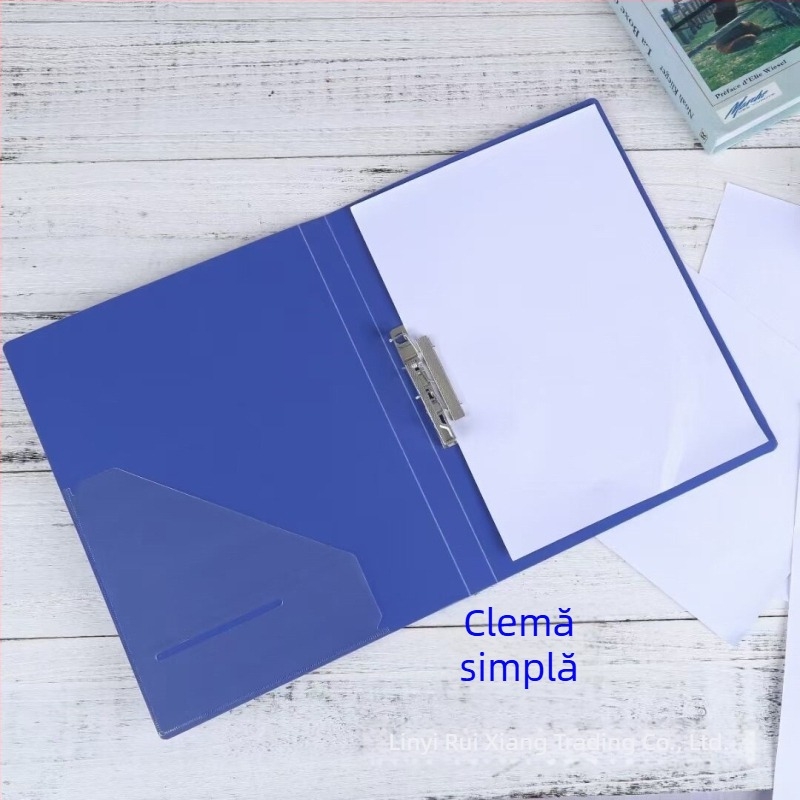 Folder A4 cu clemă puternică, organizator de date, clips pentru partituri și foi de examen