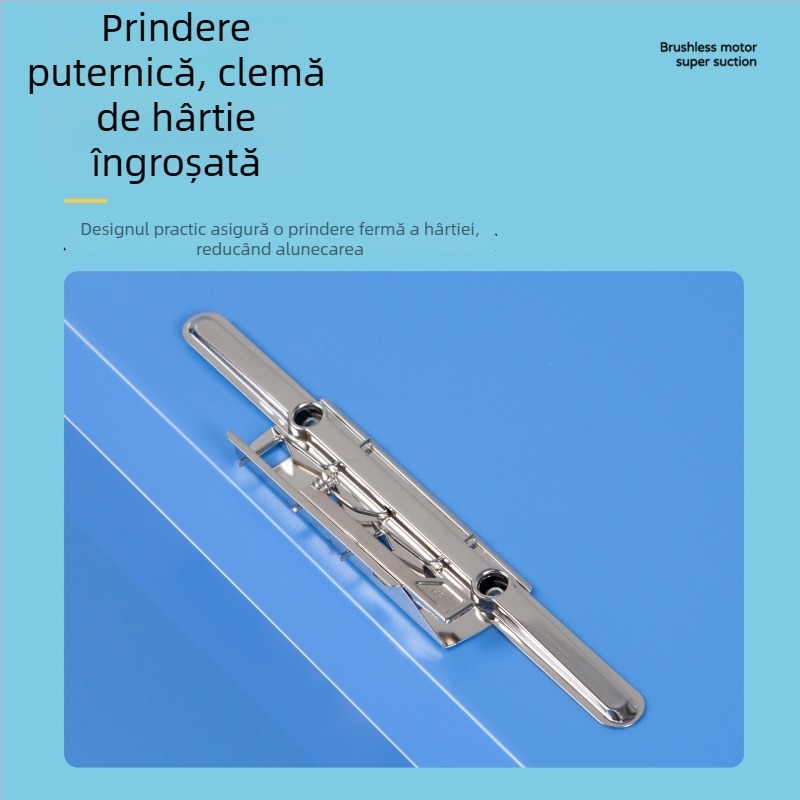 Elegant dosar A4 din PP cu clemă puternică, pentru studenți și profesori, organizarea lucrărilor și documentelor
