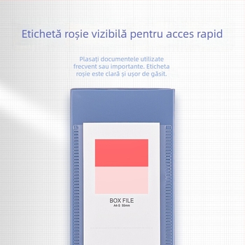 Cutie A4 din PP pentru documente contabile, organizator vertical