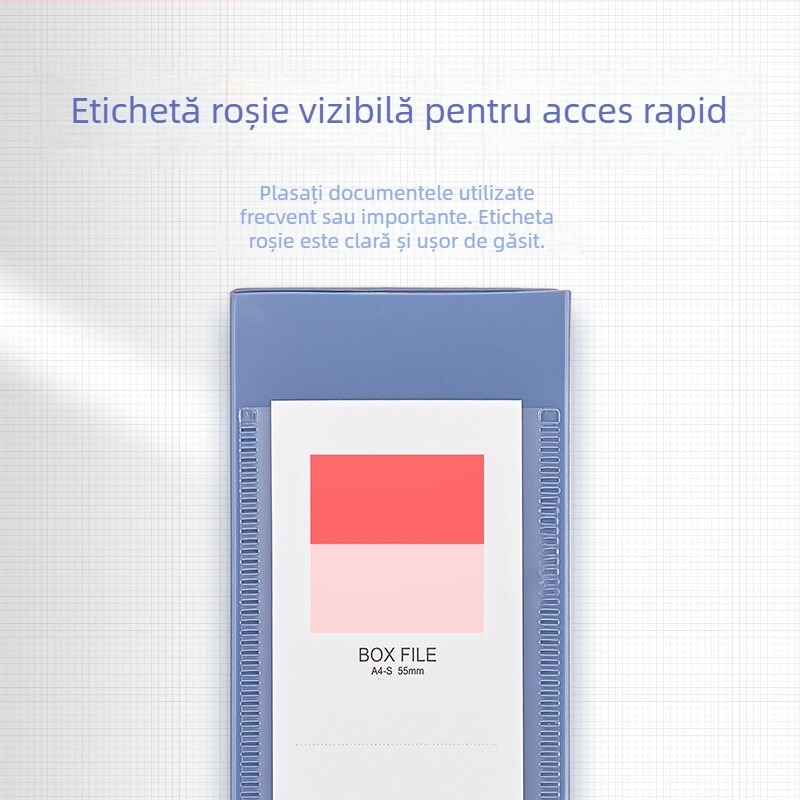 Cutie A4 din PP pentru documente contabile, organizator vertical