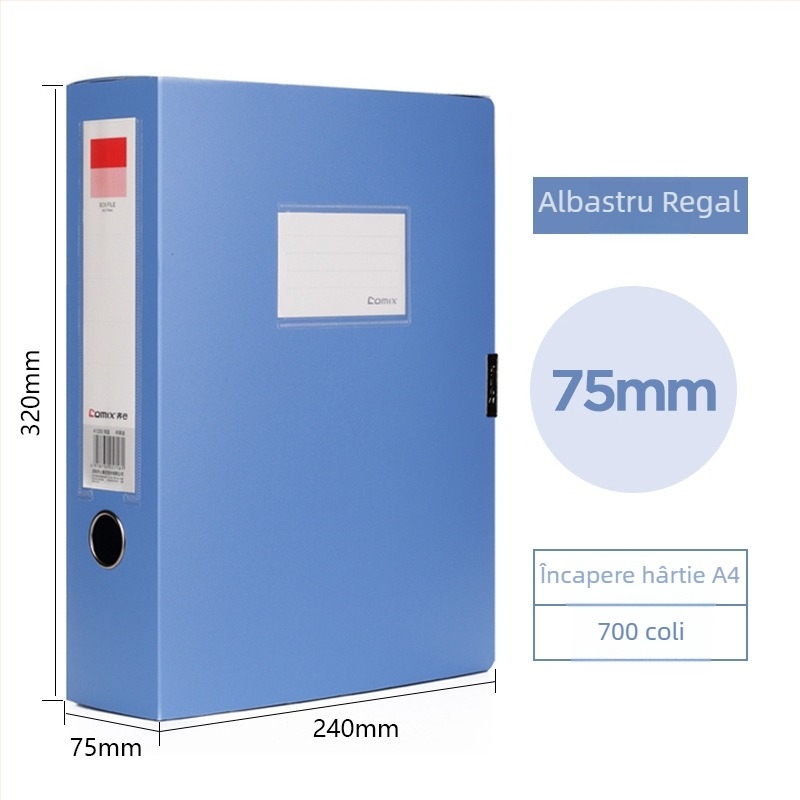 Cutie A4 din PP pentru documente contabile, organizator vertical