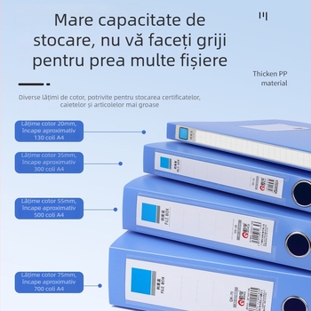 Cutie pentru documente A4, dintr-o singură piesă, rezistentă la cădere, depozitare documente pentru birou
