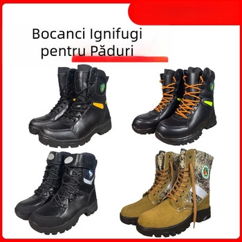 Cizme înalte pentru intervenții forestiere, izolate, protecție anti-șoc și anti-perforare, rezistente la uzură