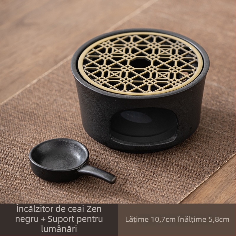Încălzitor ceramic pentru ceainic, suport de lumânare pentru încălzire și menținerea căldurii, arzător cu lemn sacru pentru aromaterapie