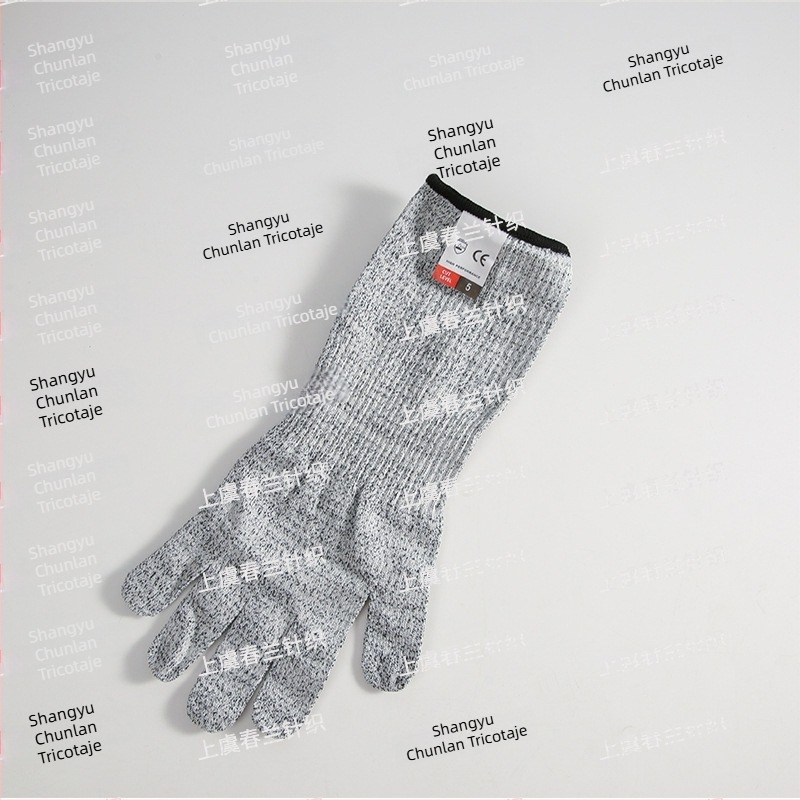 Mănuși colorate din HPPE, protecție la tăiere nivel 5, cu mâneci lungi și mansete extinse, pentru sudură, deschiderea scoicilor, manipularea peștelui și prelucrarea sticlei — accesorii pentru cuțite de bucătărie