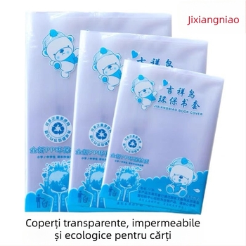 Auspicious Bird Copertă groasă pentru manual, 16k, folie plastic transparent ecologic, A425 impermeabil