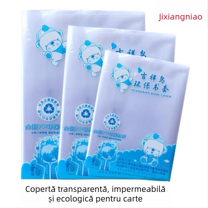 Auspicious Bird Copertă groasă pentru manual, 16k, folie plastic transparent ecologic, A425 impermeabil