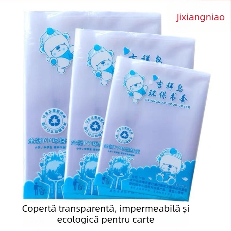Auspicious Bird Copertă groasă pentru manual, 16k, folie plastic transparent ecologic, A425 impermeabil