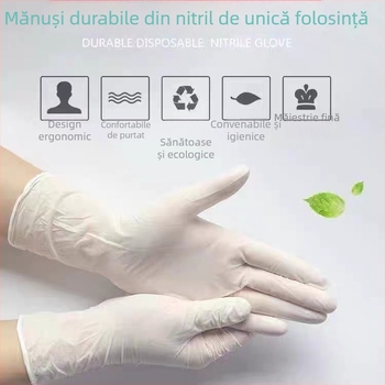 Mănuși de unică folosință, de calitate alimentară, pentru bucătărie și spălat vase, impermeabile și durabile, pentru uz casnic