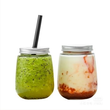 Recipient din sticlă pentru ceai cu lapte, cu Capac, pereți dubli, din sticlă borosilicată de înaltă rezistență, finisaj cu vopsire prin pulverizare, potrivit pentru băuturi calde și sucuri.