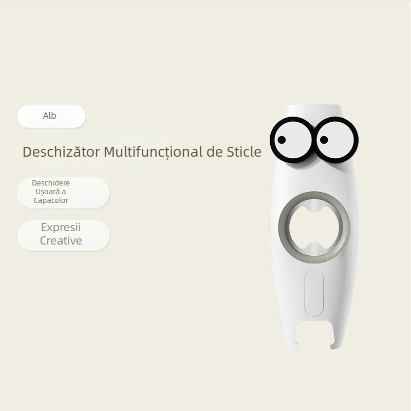 Deschizător de sticle 5 în 1, unealtă de uz casnic multifuncțională, deschizător pentru capace de băuturi carbogazoase, deschizător creativ pentru conserve și capace de bere