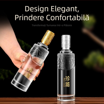Sticlă din cristal transparentă de 500 ml, goală, pentru ambalarea băuturilor, în set cadou