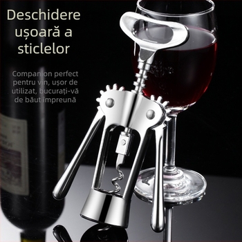Deschizător de vin și bere din aliaj de zinc, multifuncțional, design neregulat