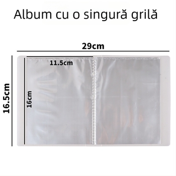Album transparent pentru carduri de bijuterii, cu compartimente 3×4, pentru carduri de 3 inch, album foto Polaroid compact