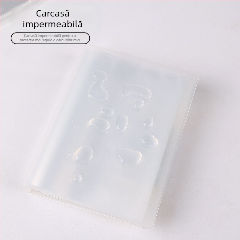 Album transparent pentru carduri de bijuterii, cu compartimente 3×4, pentru carduri de 3 inch, album foto Polaroid compact