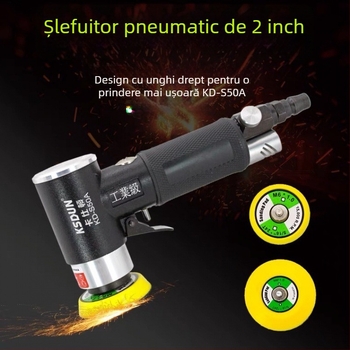 Polizor pneumatic 2–3 inch, compact, pentru lustruire și șlefuire a mașinii, cu șmirghel uscat