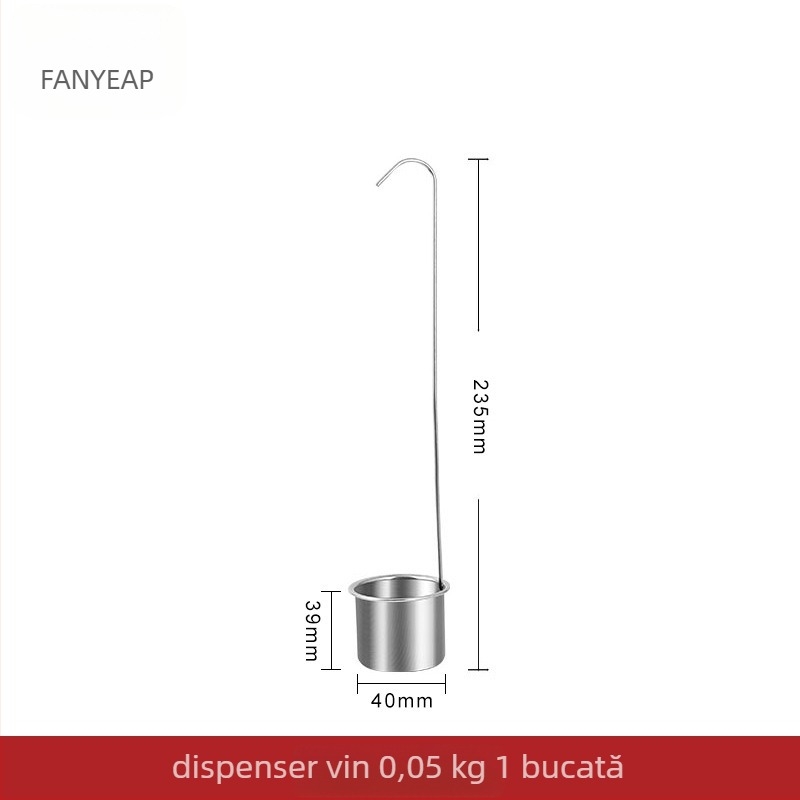 Purtător de vin A1V - lingură mare de bucătărie cu mâner lung pentru uz casnic