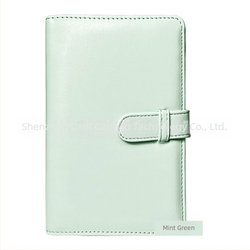 Polaroid Mini12 album foto PU de 3 inch, cu pagini intercalate și buzunar pentru carduri de vizită, capacitate mare de stocare a fotografiilor, 108 pagini