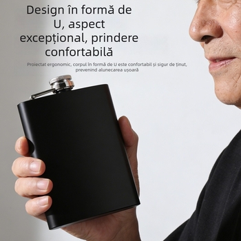 Flașă din oțel inoxidabil de 6 oz, finisaj vopsire cu spray, recipient portabil pentru exterior
