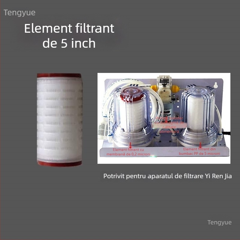 Cartuș filtrant cu membrană ultrafină, de 5, 10 și 20 de inci, pentru lichior, vin de fructe și băuturi de casă