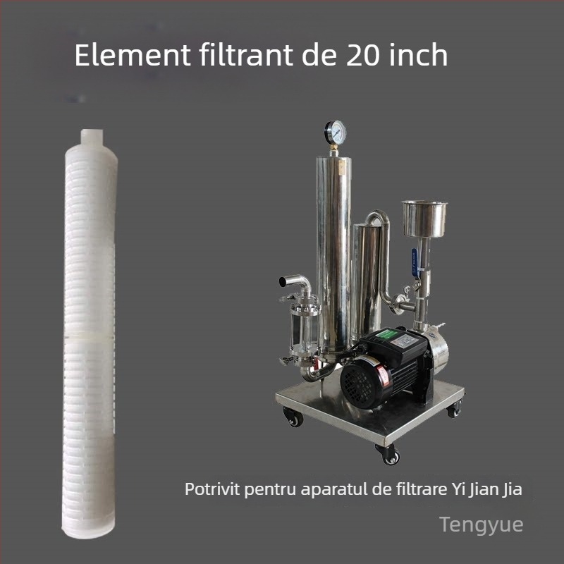 Cartuș filtrant cu membrană ultrafină, de 5, 10 și 20 de inci, pentru lichior, vin de fructe și băuturi de casă