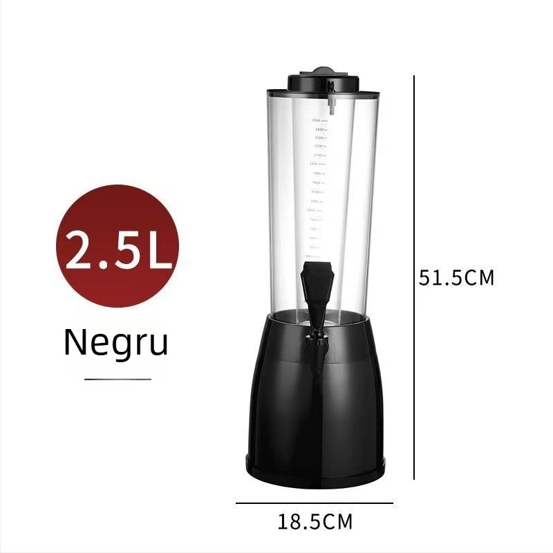 Turn de bere iluminat de 2,5 litri, răcire pentru baruri, dispenser de băuturi cu scară