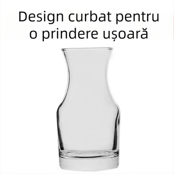 Set minimalist de pahare alb de vin cu distribuțor, sticlă întărită, pentru uz casnic
