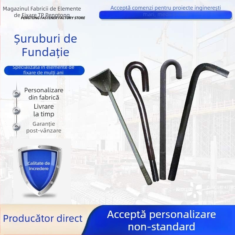 Șuruburi de ancorare pentru elemente de construcție încorporate, plăci sudate în formă de L