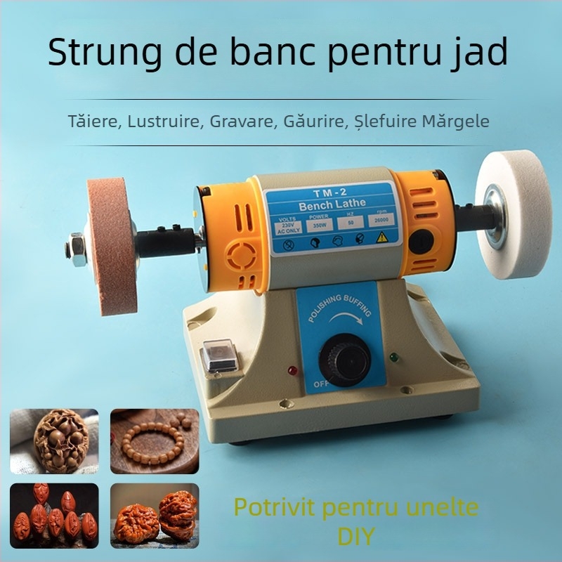 Mașină compactă de șlefuire, lustruire și gravare pentru nefrită și piatră, tip industrial