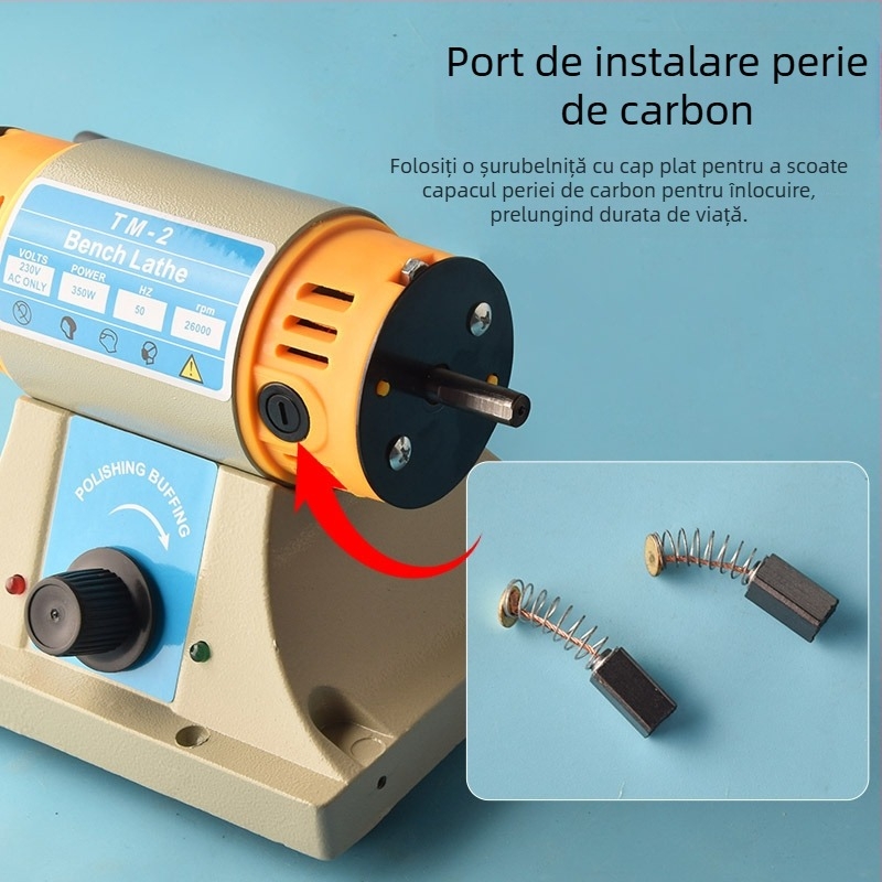 Mașină compactă de șlefuire, lustruire și gravare pentru nefrită și piatră, tip industrial