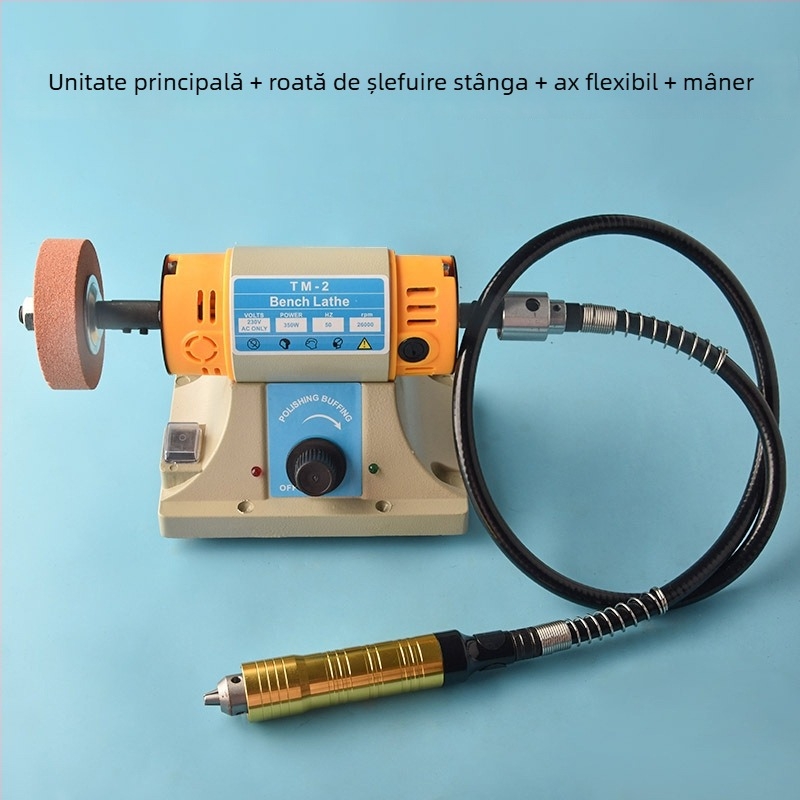 Mașină compactă de șlefuire, lustruire și gravare pentru nefrită și piatră, tip industrial
