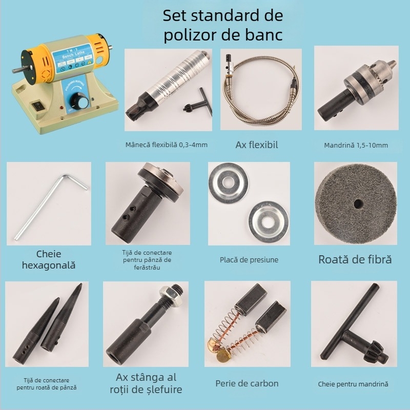 Mașină compactă de șlefuire, lustruire și gravare pentru nefrită și piatră, tip industrial
