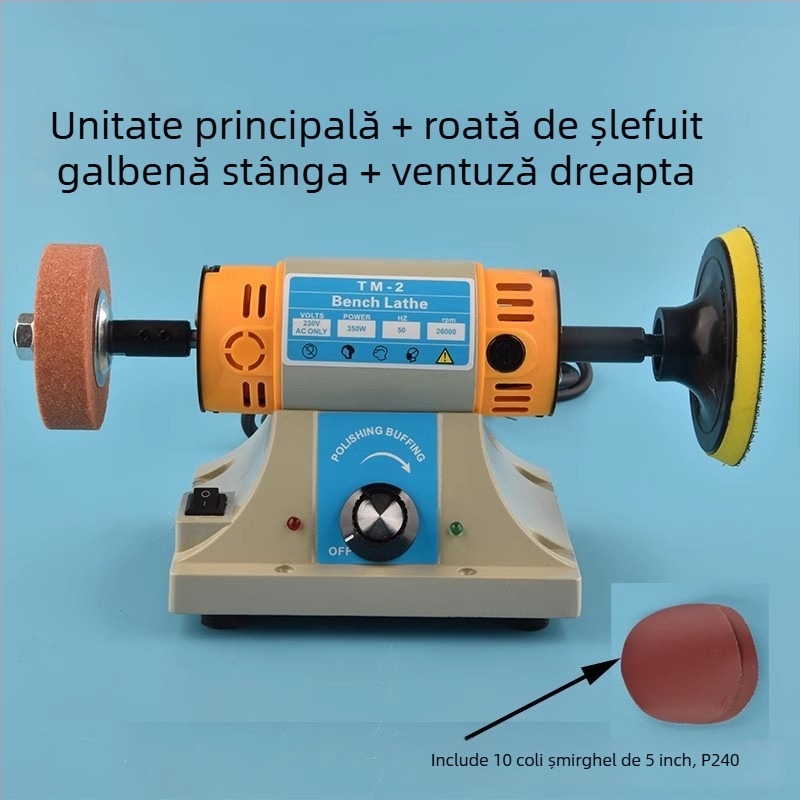 Mașină compactă de șlefuire, lustruire și gravare pentru nefrită și piatră, tip industrial