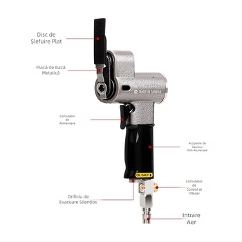 TD8560 Sistem pneumatic de șlefuit cu șlefuire în linie dreaptă, șlefuitor triunghiular și mișcare oscilantă stânga-dreapta