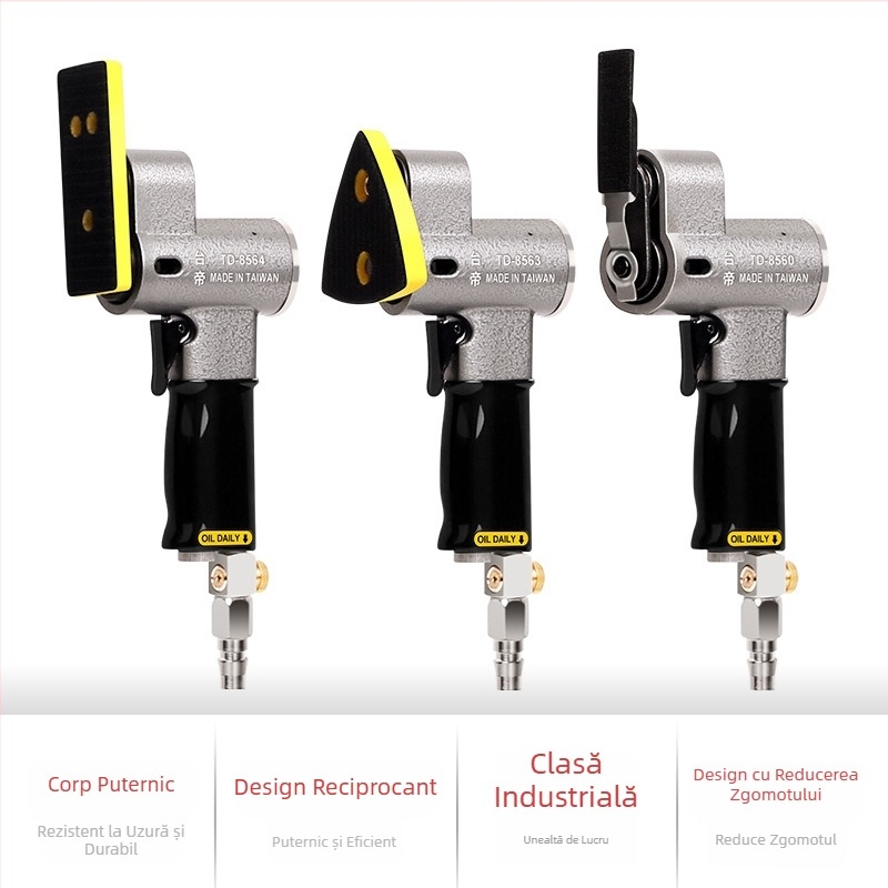 TD8560 Sistem pneumatic de șlefuit cu șlefuire în linie dreaptă, șlefuitor triunghiular și mișcare oscilantă stânga-dreapta