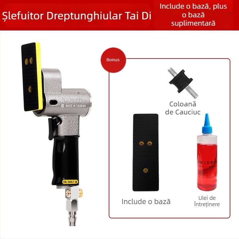 TD8560 Sistem pneumatic de șlefuit cu șlefuire în linie dreaptă, șlefuitor triunghiular și mișcare oscilantă stânga-dreapta