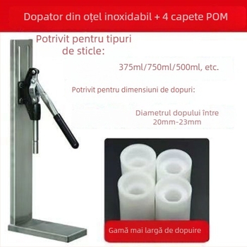 Presă de dopuri pentru sticle de vin din oțel inoxidabil pentru vin de casă