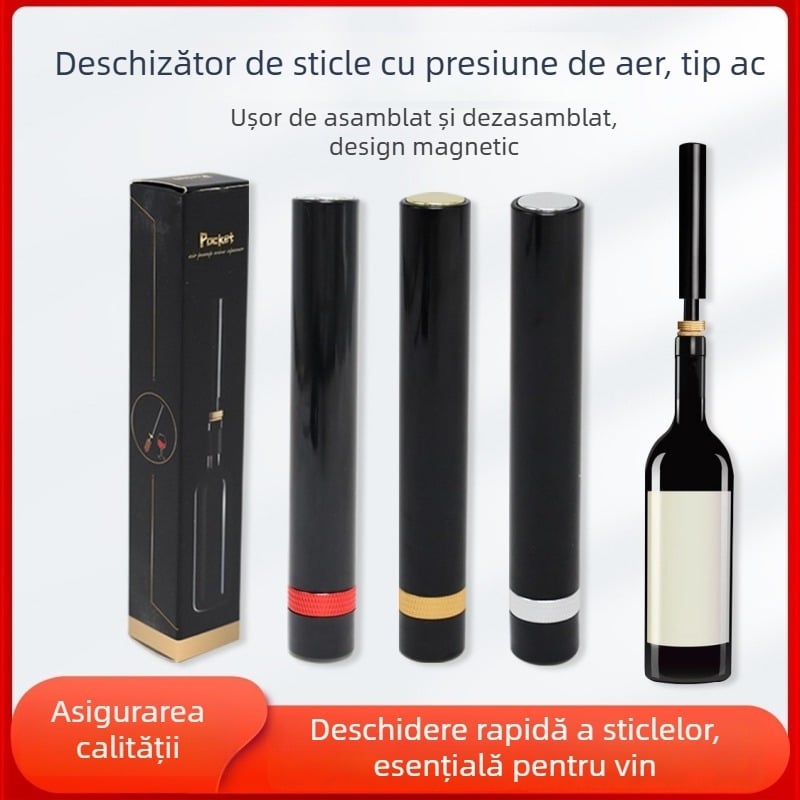 Deschizător de sticle tip ac, deschizător creativ și elegant de vin, pentru deschidere rapidă, portabil pentru uz casnic