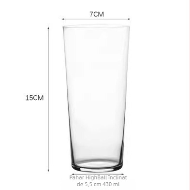 Pahar de cocktail din cristal în stil japonez Kimura Haibo — pahar ultra-subțire pentru whisky, pahar pentru gin & tonic, pahar pentru băuturi lungi