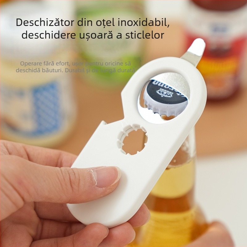 Deschizător magnetic pentru sticle cu magnet de frigider – deschizător multifuncțional pentru capace de bere