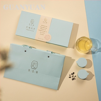 Cutie personalizată de ambalare ceai premium pentru ceai în doze mici, cu ceai floral și ceai cu citrice, în loturi mici