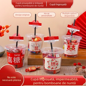 Cutie de bomboane pentru nuntă, design creativ, cutie cadou de lux pentru nunți