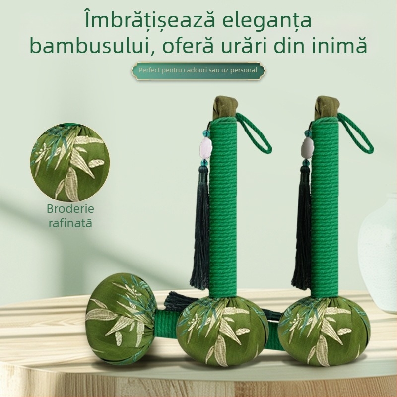 Cioc de sănătate cu frunze de bambus și mugwort – masaj pe meridiane, finisaj satinat