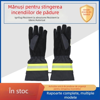 Mănuși de stingere a incendiilor în pădure – rezistente la foc, lungi, impermeabile, izolație termică, protecție pentru salvatorii din pădure