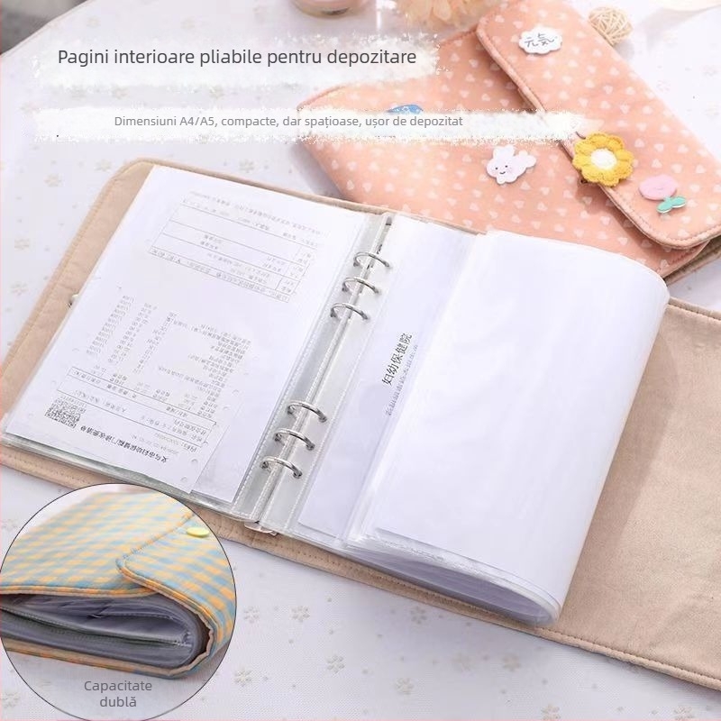 Formular A5 pentru controale de sarcină și dosar de maternitate — carnet de stocare pentru ultrasunete și monitorizare prenatală