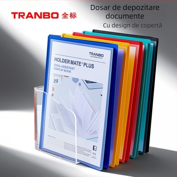 Organizator de fișiere A4 cu separatoare PP transparente pentru documente și lucrări