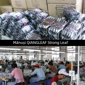 Strong Leaf Mănuși pentru sudură din piele de bovină Top-Grain, Rezistente la uzură și la temperaturi înalte, Protecție anti-arzuri, Mărimea XL