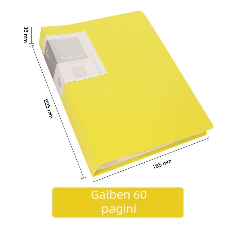 Dosar A5 pentru fișiere studențești, divizoare transparente cu mai multe secțiuni, capacitate mare pentru organizare birou cu pagini inseribile