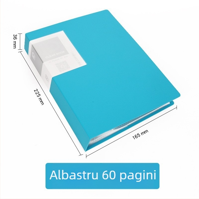 Dosar A5 pentru fișiere studențești, divizoare transparente cu mai multe secțiuni, capacitate mare pentru organizare birou cu pagini inseribile